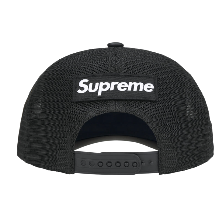 Supreme Vanson Leathers Spider-Man 'Black' Mesh Back 6-Panel Hat