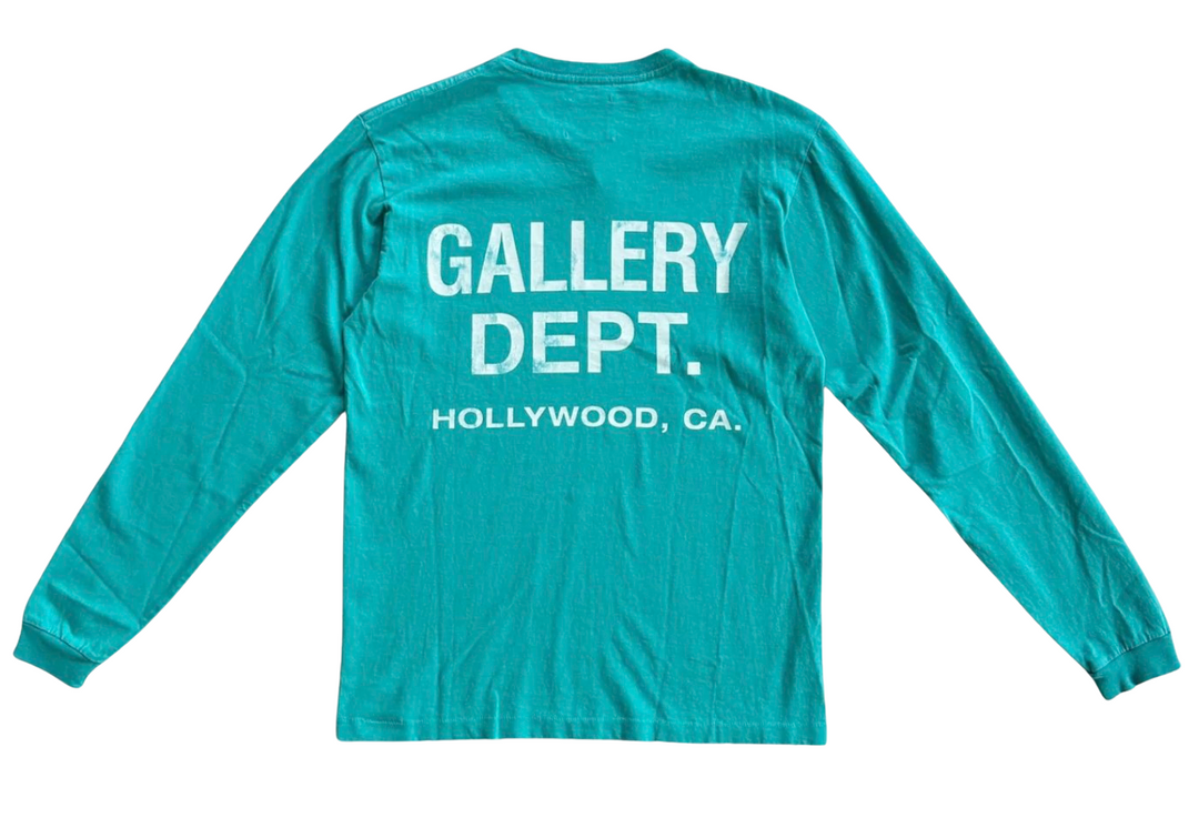 Gallery Dept Teal Souvenir Logo Longsleeve