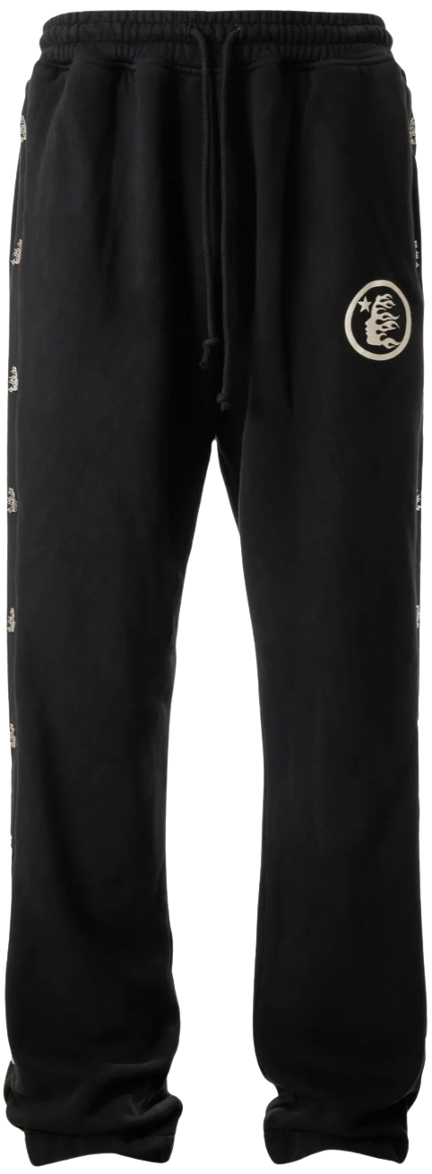 Hellstar Black 'Mirror Face' Sweatpants