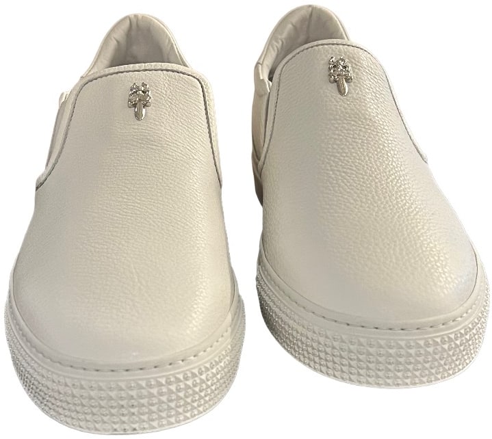 Chrome Hearts 'Dagger' Leather Slip-On Sneaker