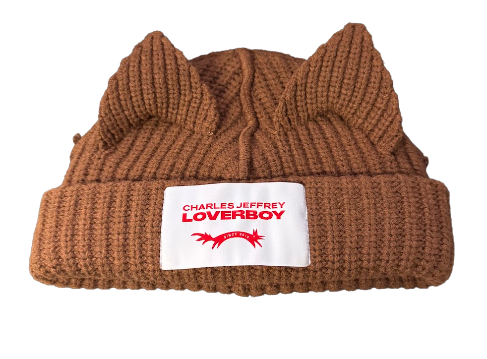 Charles Jefferey Loverboy 'Chunky Ears' Brown Beanie