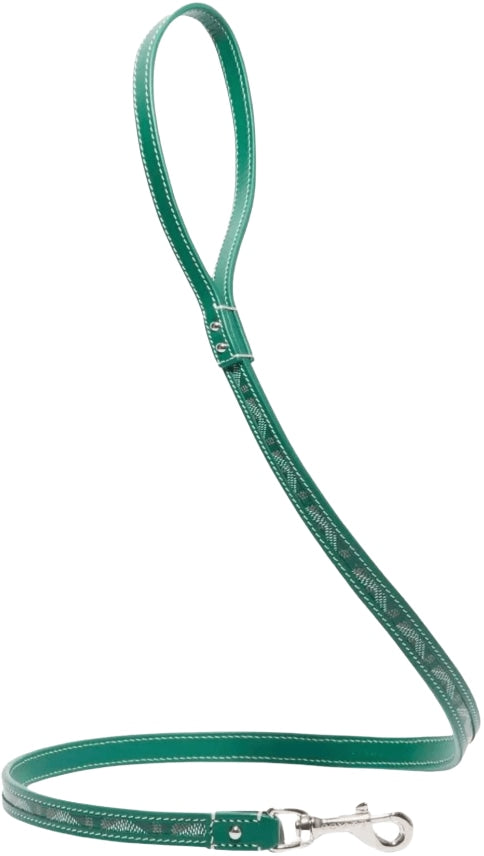 Goyard 'Green' 42 Inch Dog Leash