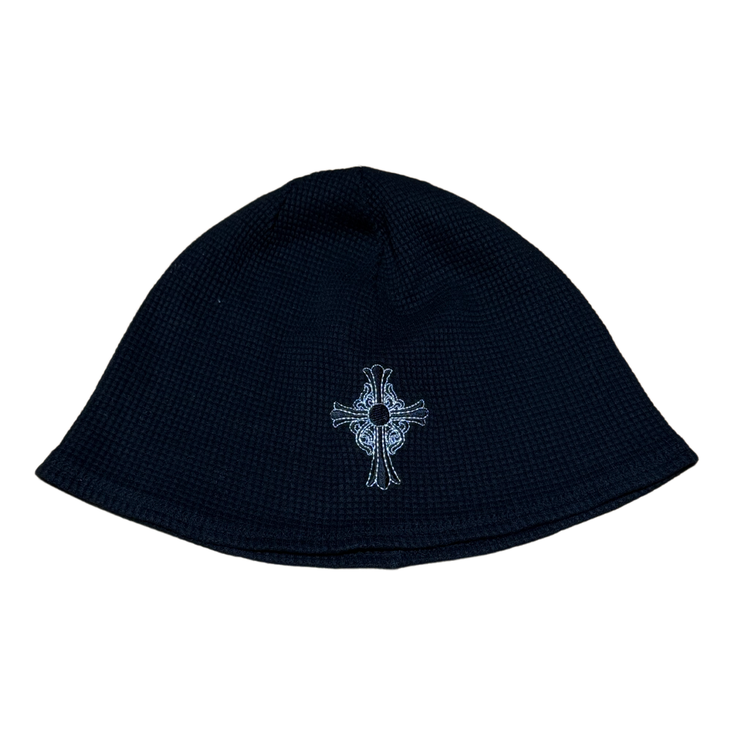 Chrome Hearts 'Black' Vintage Hairy Cross Skully Beanie
