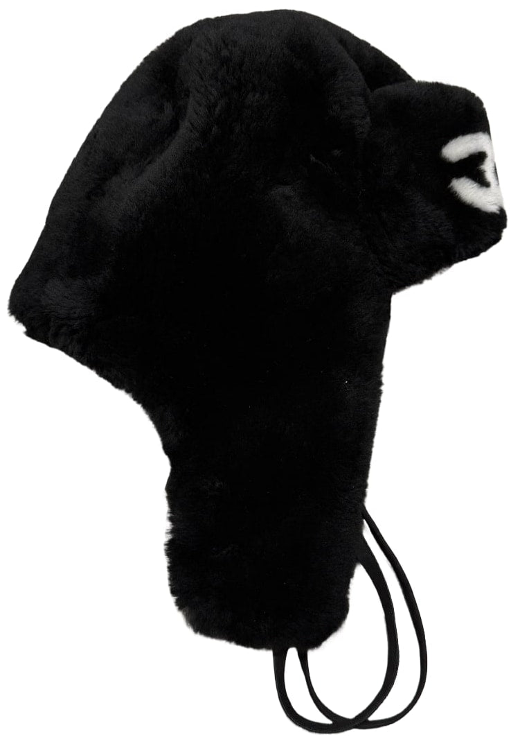 Chanel 'CC Logo' Shearling Trapper Furr Hat