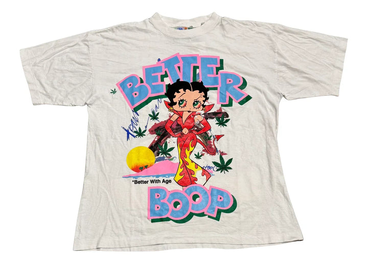 *Better With Age 'Better Boop' Vintage White Tee