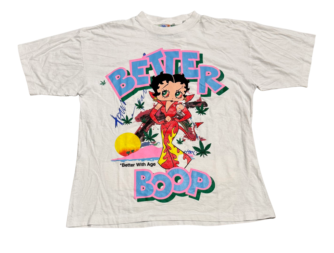 *Better With Age 'Better Boop' Vintage White Tee