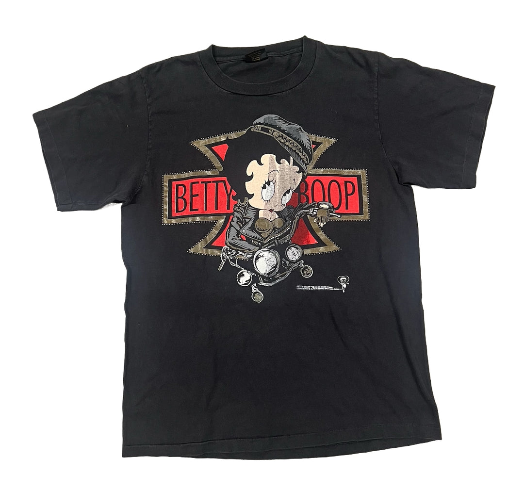 Betty Boop 'Biker' Black Tee