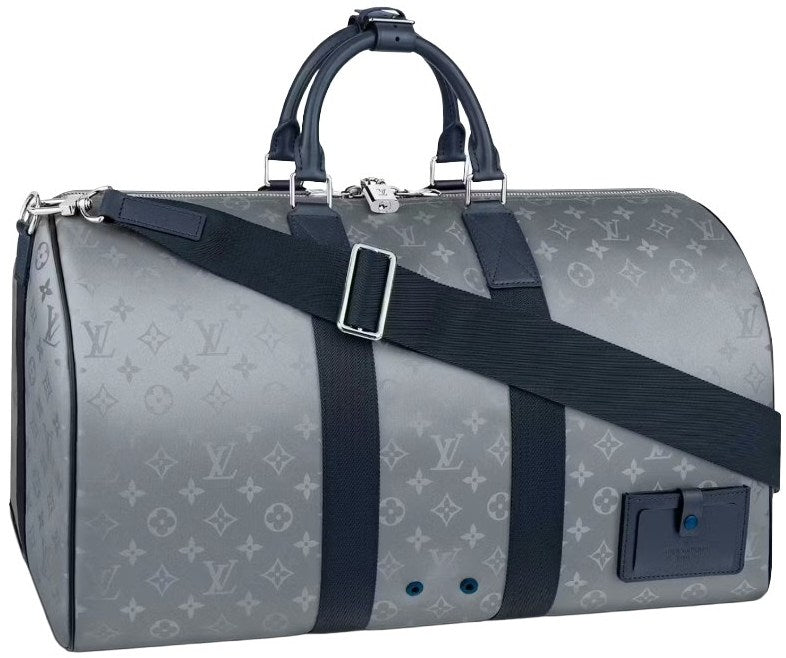 Louis Vuitton 'Satellite Silver' Keepall Bandouliere Bag
