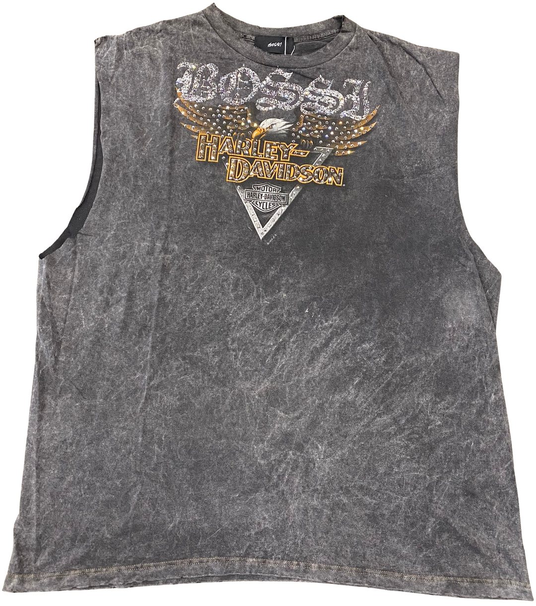 Bossi 'Hutchins' Harley Davidson Vintage Cutoff Tee