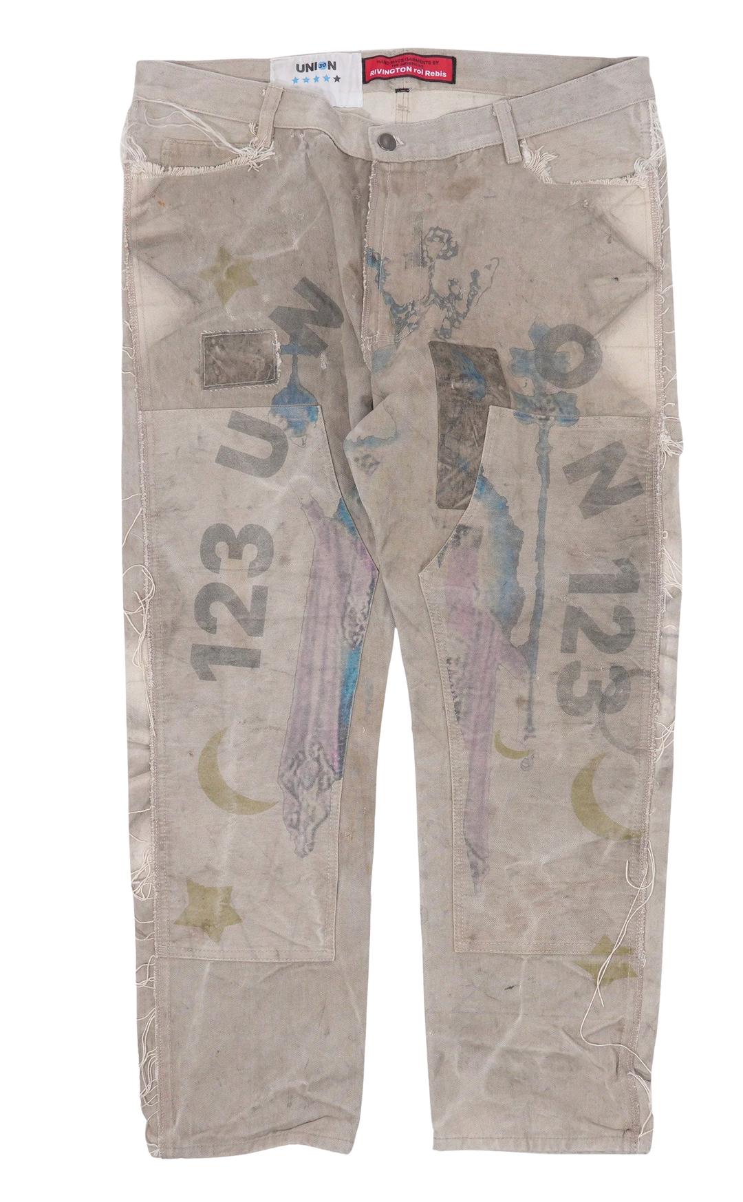 Rivington roi Rebis Union 'Painted' Canvas Carpenter Pants