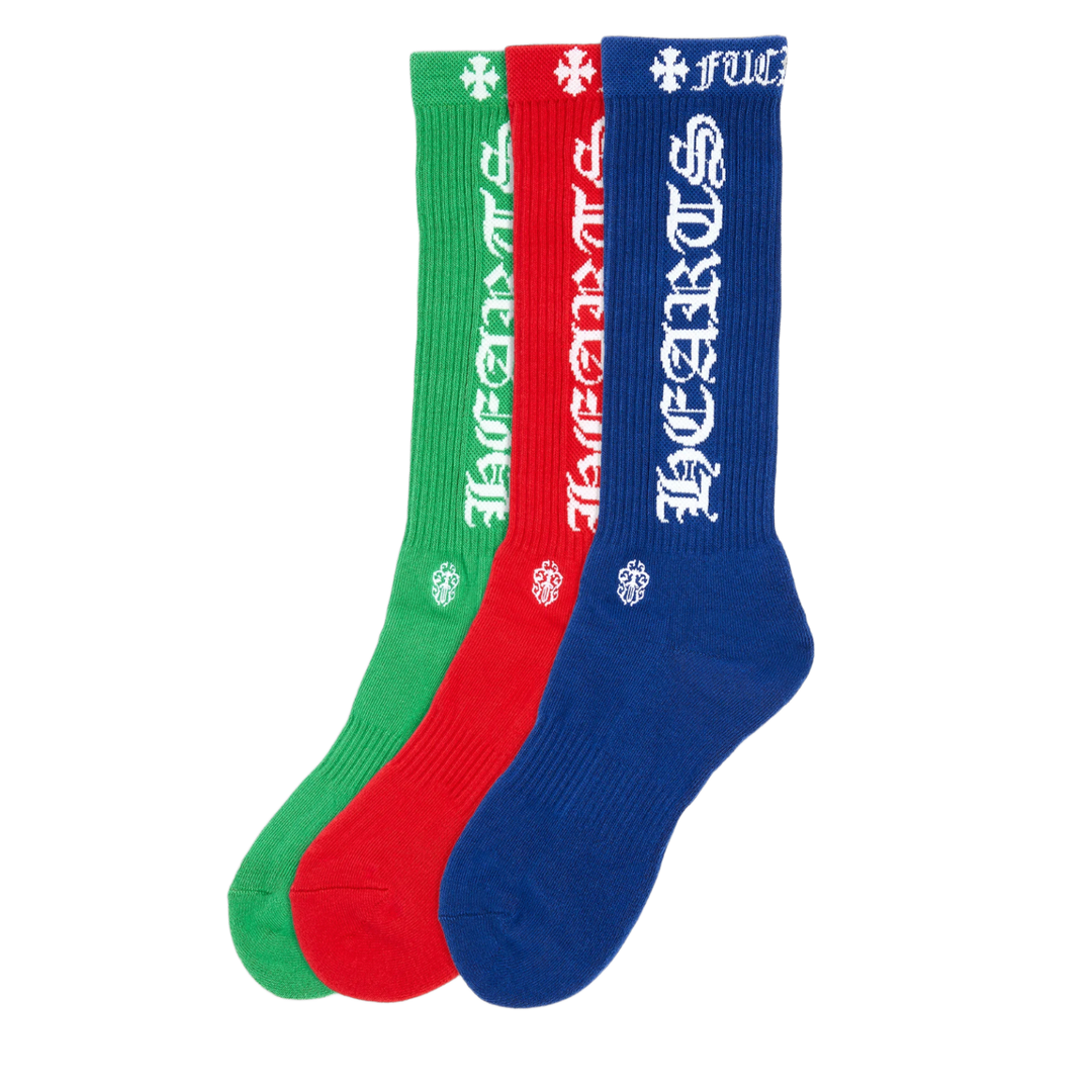 Chrome Hearts 'Fuck You' Logo Socks