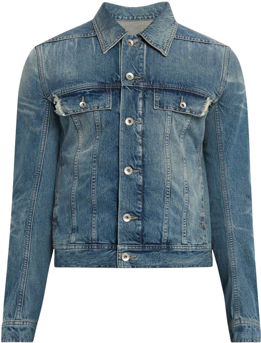 Rick Owens DRKSHDW 'Washed Indigo' Trucker