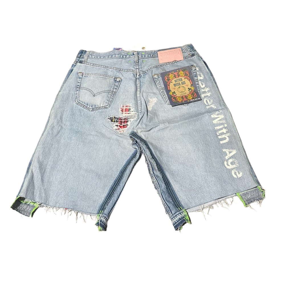 *Better With Age 'Monroe' Triple-Wide Denim Shorts