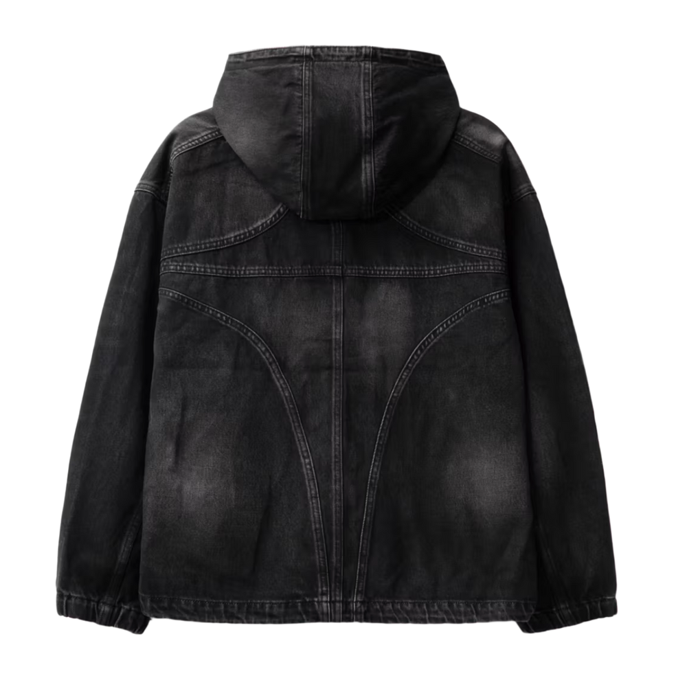 Thug Club 'Black' Denim Zip Up Jacket