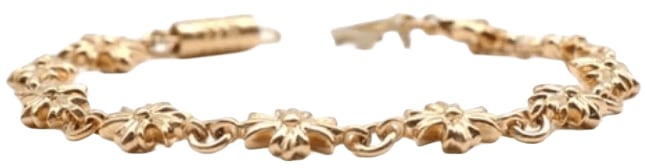 Chrome Hearts 22K Gold 'Tiny E' Bracelet