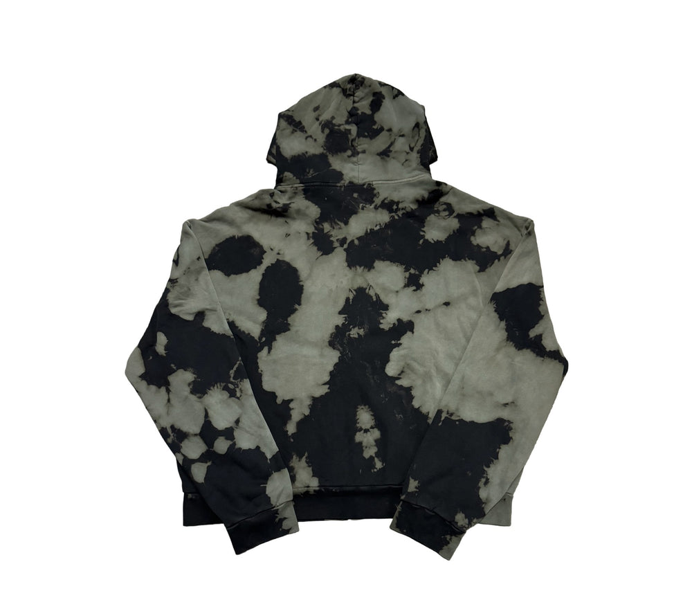 Bossi Bleached Rhinestone Zip Up Hoodie