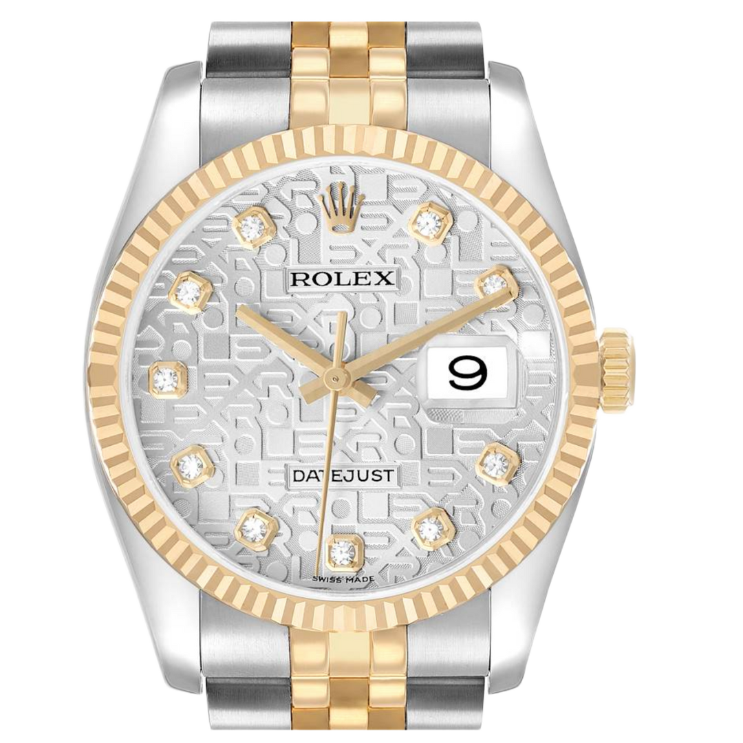 Rolex Datejust 'Silver Computer Diamond Dial' 36 Jubilee Bracelet Watch 116233
