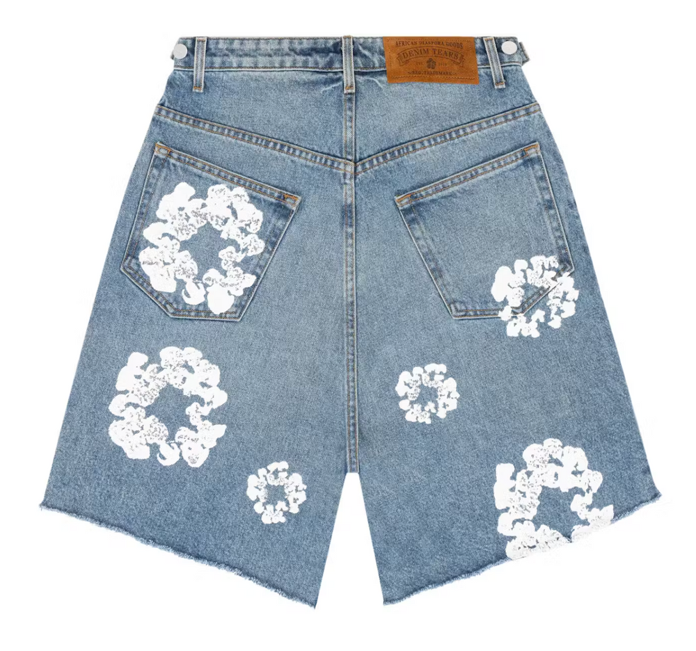 Denim Tears x Levi's Cotton Wreath Jean Short Light Wash
