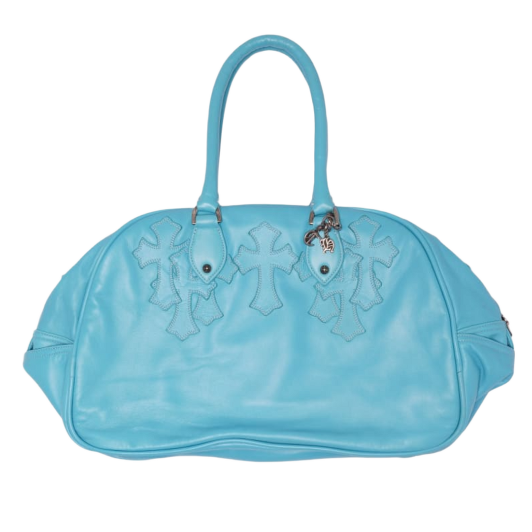 Chrome Hearts 'Fleur Cross' Leather Patch Bowling Bag
