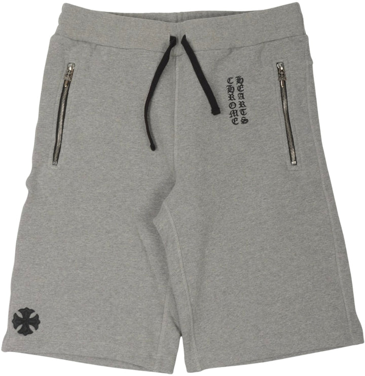 Chrome Hearts 'F*ck You' Dagger Zip Grey Shorts