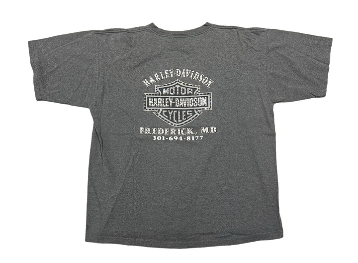 Harley Davidson 'Blue Eagle' Rhinestone Vintage Tee