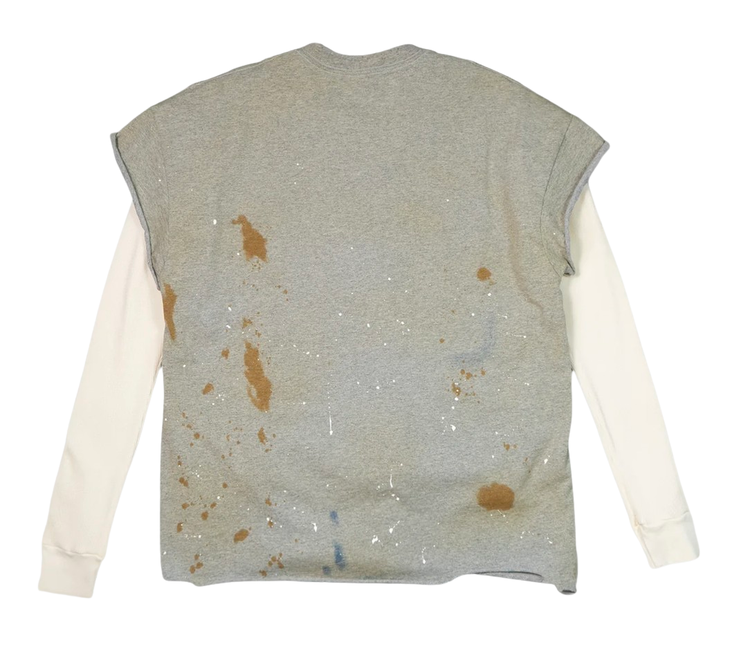 Satoshi Nakamoto 'Luke' Grey Thermal Longsleeve Tee