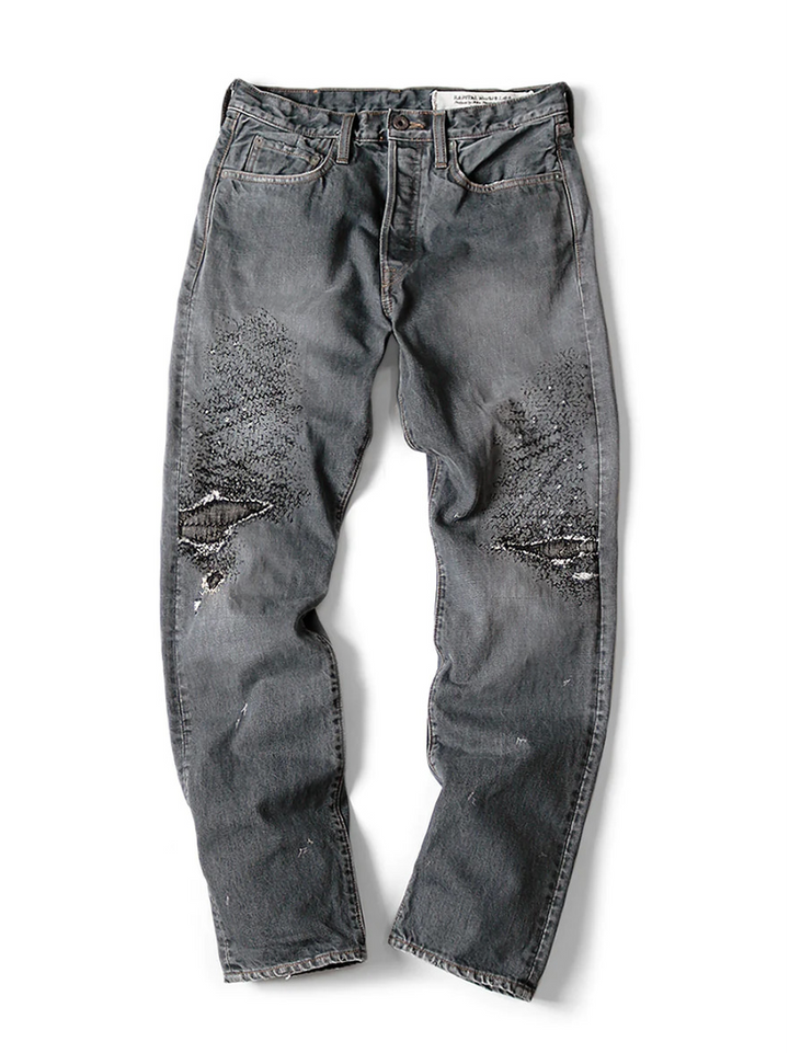 Kapital 'Black' 5P Monkey Cisco Denim