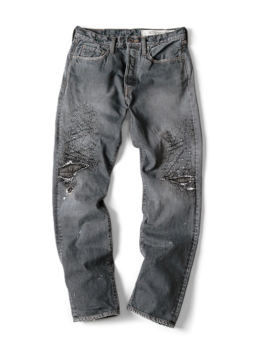 Kapital 'Black' 5P Monkey Cisco Denim