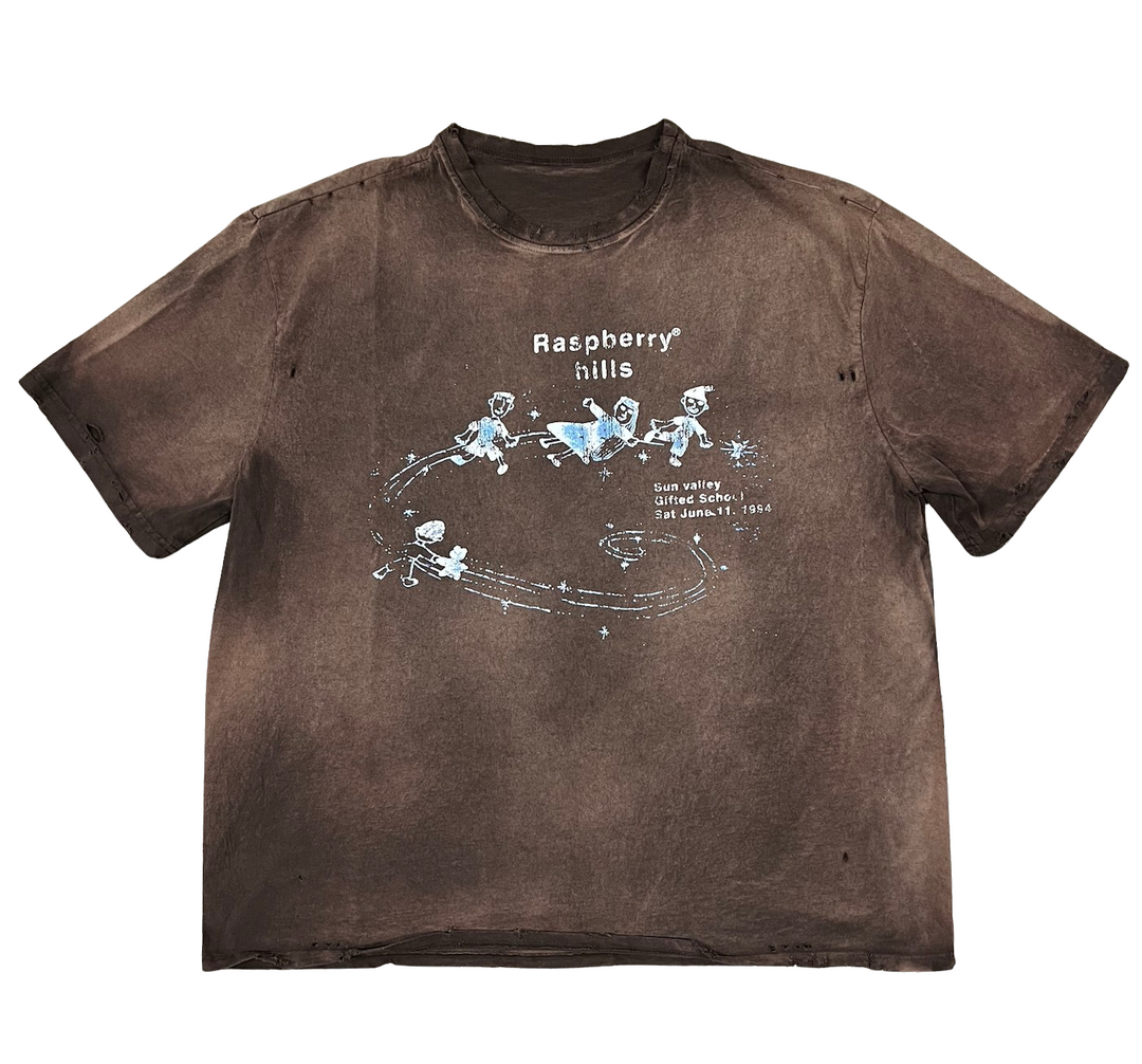 Gold+Vintage Gallery Raspberry Hills 'RDF' Brown Tee