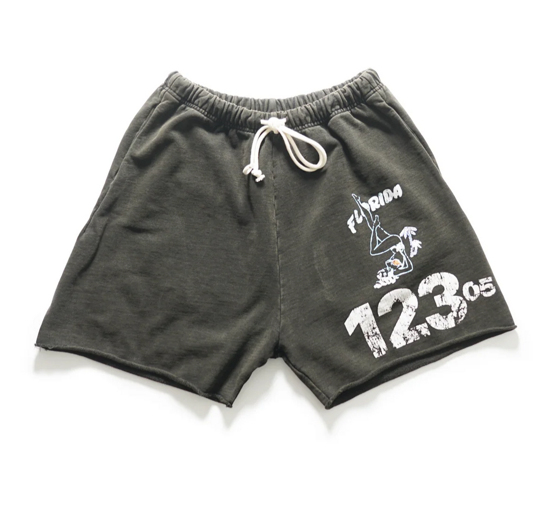 Rivington Roi Rebis 'Outside of the Garden’ Black Shorts