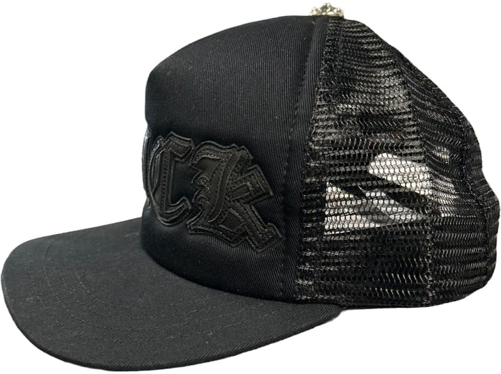 Chrome Hearts 'FUCK' Leather Trucker Hat
