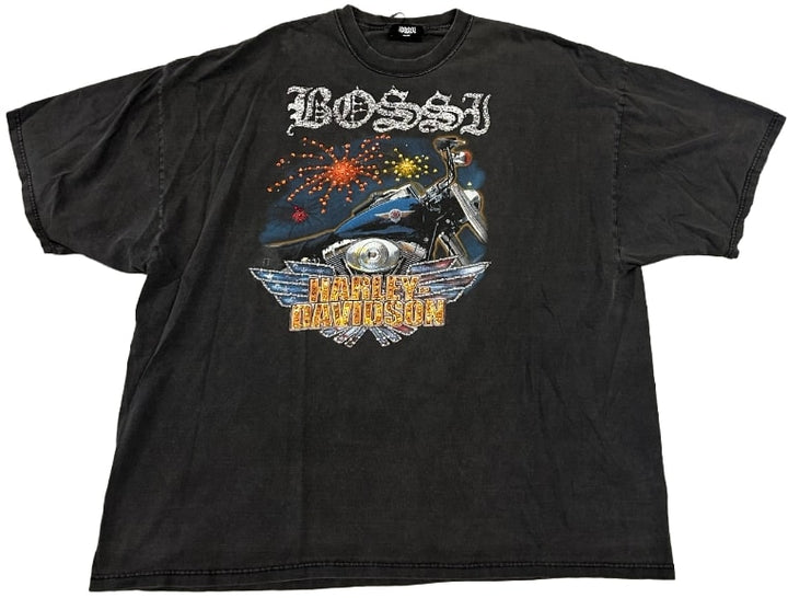 Bossi 'Chicago Chopper' Rhinestone Vintage Tee