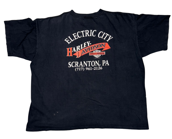 Harley Davidson 'Electric City' Black Vintage Tee