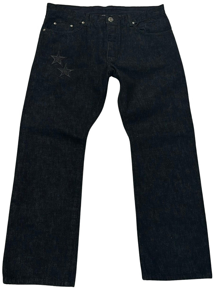 Chrome Hearts Star Patch Black Jeans