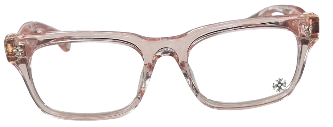 Chrome Hearts 'Gittin Any?' 18k Pink Crystal Glasses