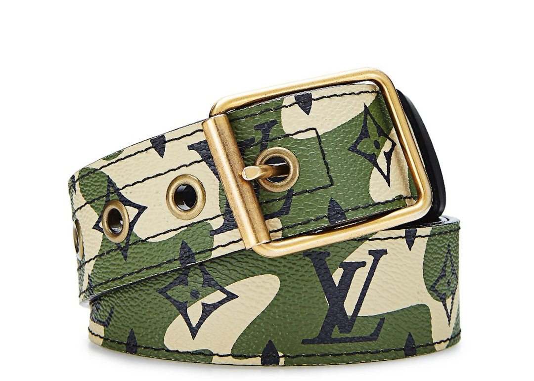 Louis Vuitton x Murakami 'Monogramouflage' Camo Belt