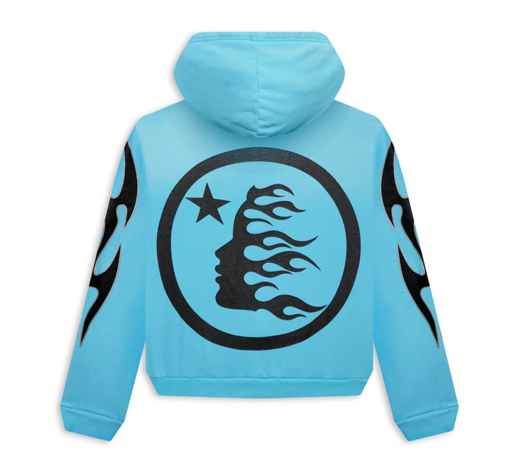 Hellstar 'Studios' Blue Zip Up Hoodie