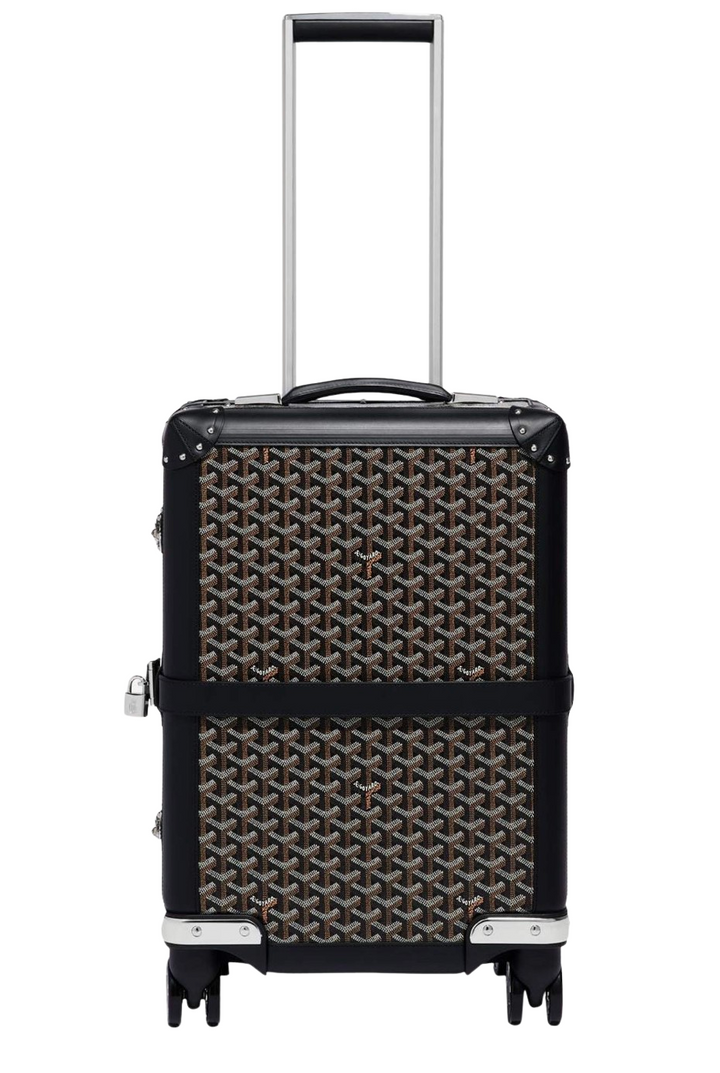 Goyard 'Black' Bourget Trolley Roller Suitcase