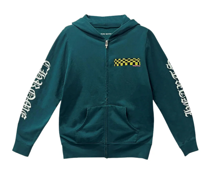 Chrome Hearts Matty Boy Green 'AntiDote' Zip Up Hoodie