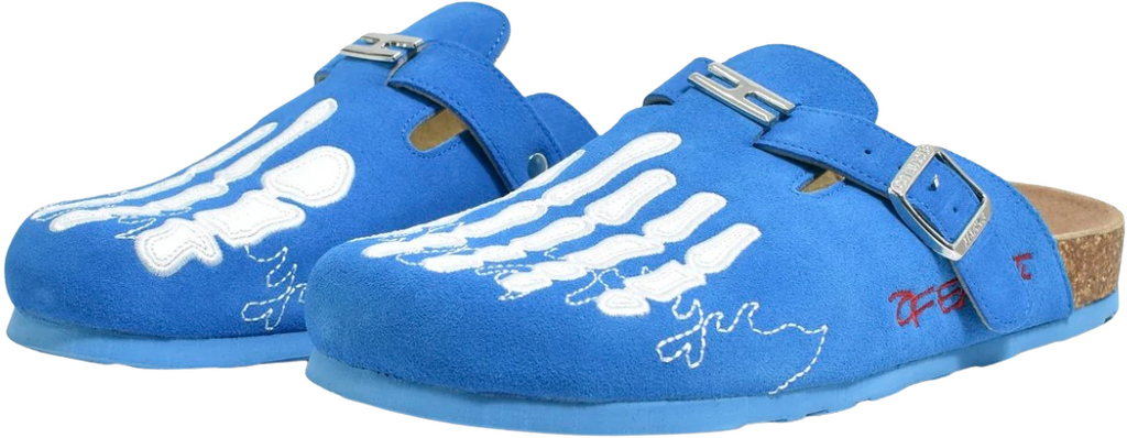 Octavious Marks x The Edge Of Earth Synergy 'Fish Bone' Blue Clogs