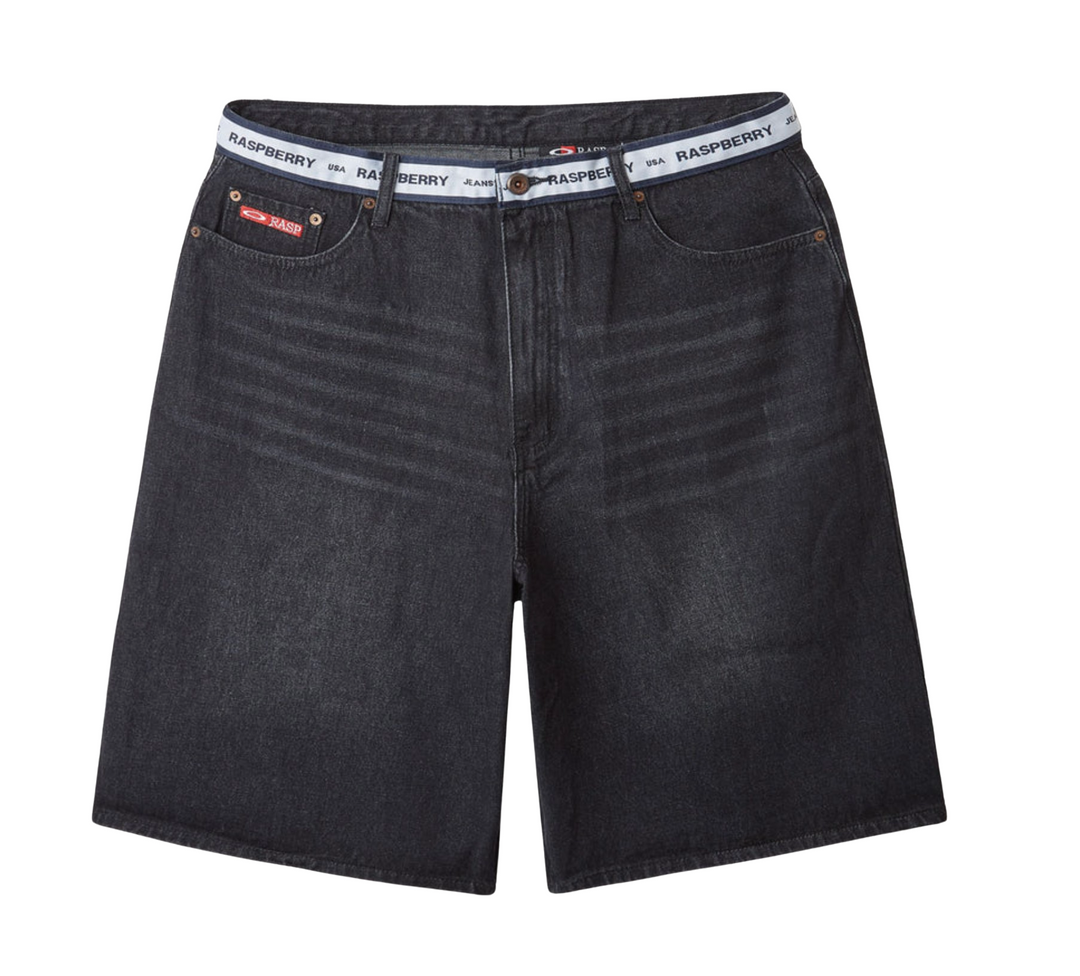 Gold+Vintage Gallery Raspberry Hills Black 'Denim' Jorts