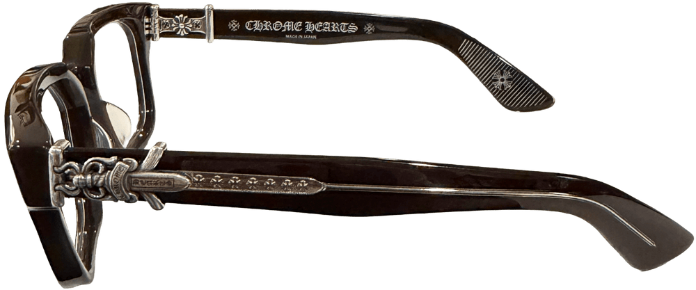 Chrome Hearts 'Vagillionaire II' Brown Silver Glasses