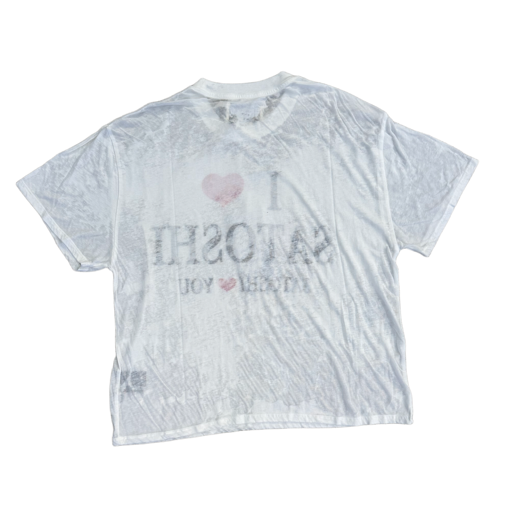 Satoshi Nakamoto 'I Love Satoshi' White Tee
