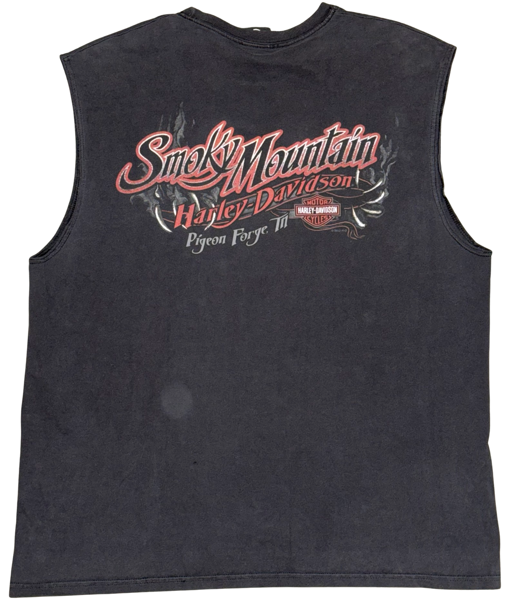 Harley Davidson 'Smoky Mountain' Vintage Cutoff Tee