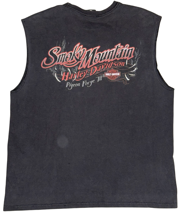 Harley Davidson 'Smoky Mountain' Vintage Cutoff Tee