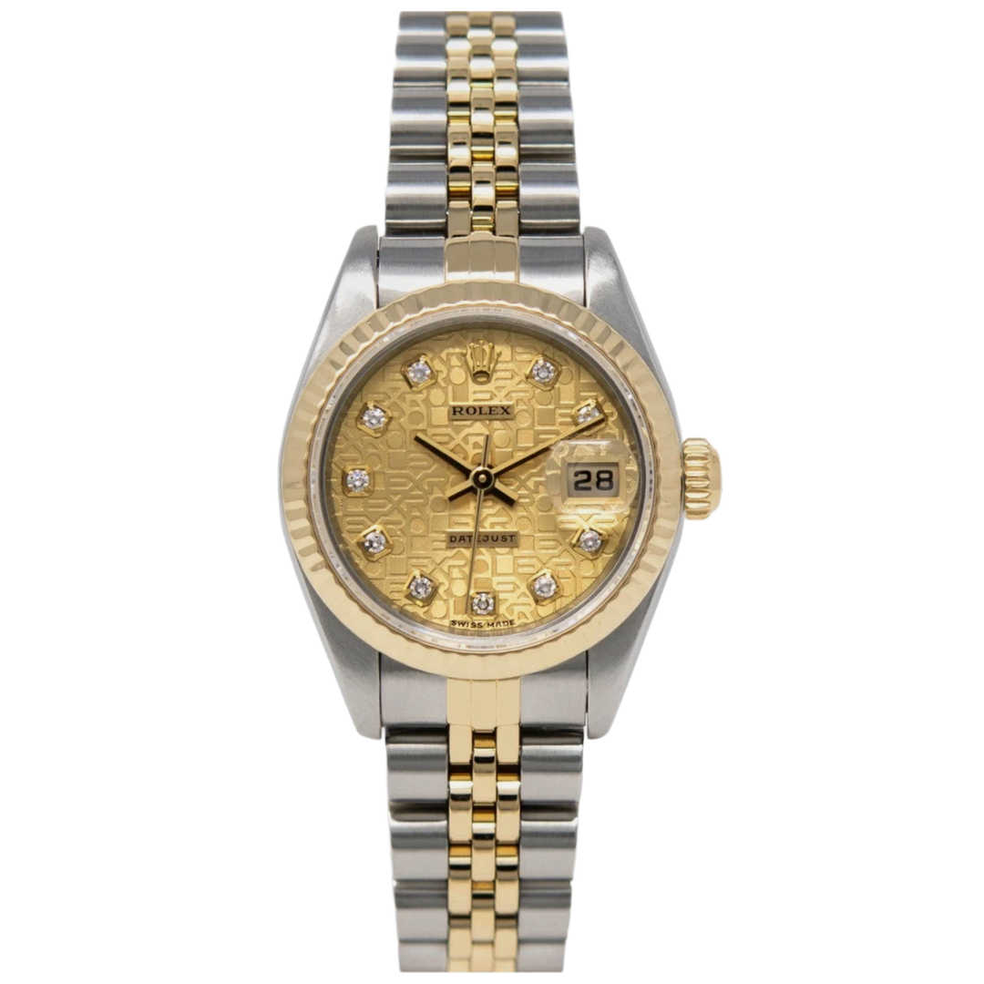 Rolex Datejust Ladies 'Champagne Computer Diamond Dial' 26 Jubilee Bracelet Watch