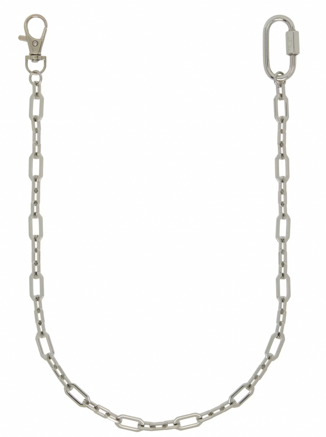 In Gold We Trust Paris 'Silver' 21in Wallet Chain