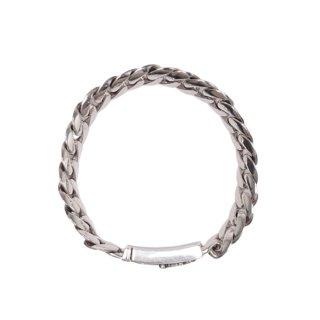 Chrome Hearts 'Dagger' 8in Silver Cuban Bracelet