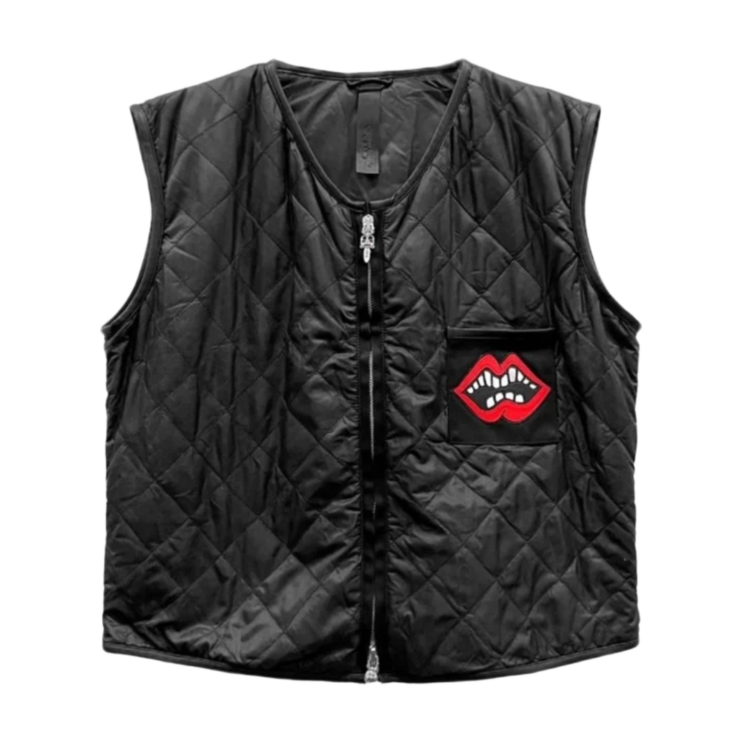 Chrome Hearts Matty Boy 'Chomper' Black Quilted Vest