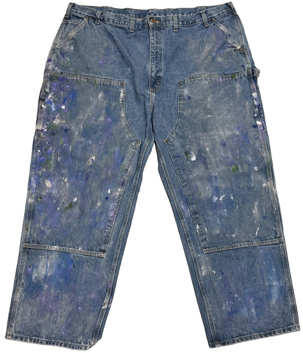 Carhartt 'Multicolor Paint' Double Knee Vintage Denim Work Pants